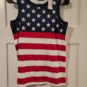 NWT Childs Place American Flag Tank Top